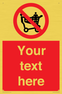 Custom No Climbing on Trolley Sign